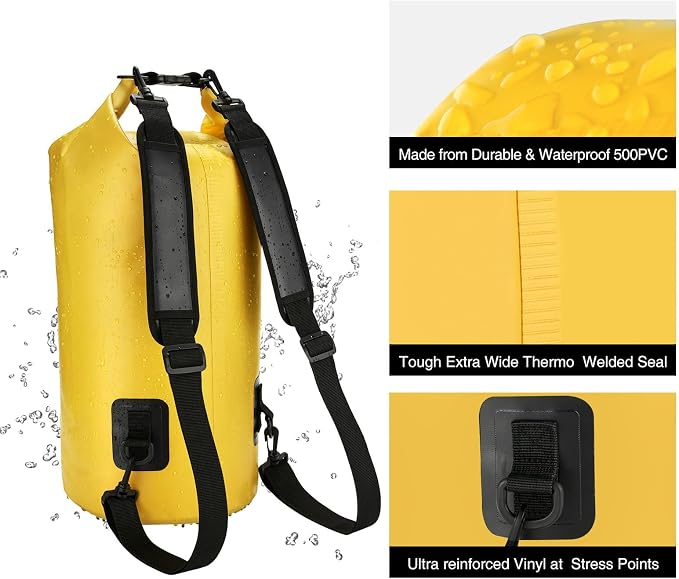 Piscifun Dry Bag, Waterproof Floating Backpack 10L/20L/30L/40L - Image 5
