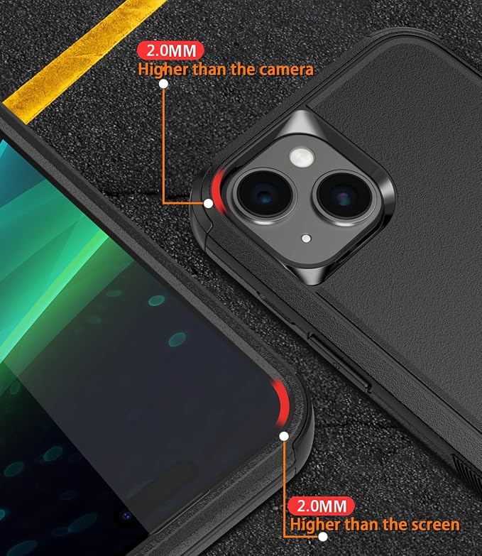 for iPhone 15 Plus Case Heavy Duty Protection Phone Case Cover - Image 4