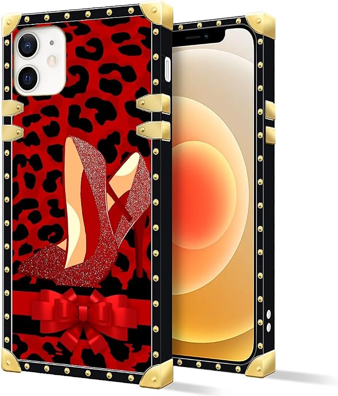 Compatible with iPhone 11 Case, Elegant High Heels Luxury Golden Decoration - Image 2
