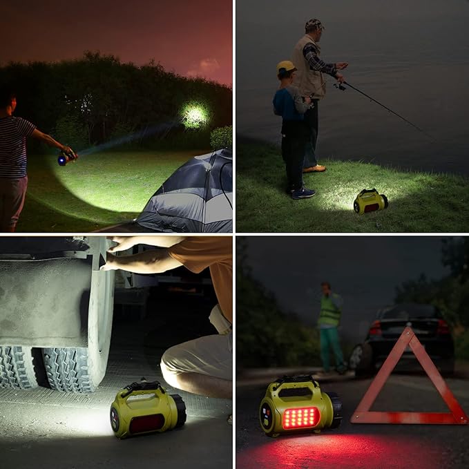 LE Rechargeable LED Lantern, Camping Essentials, 5 Light Modes, Power Bank - Image 4