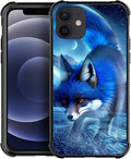 for iPhone 12 Mini Case, Snowy Mountain Fox Lake Pattern Graphic Design Girl by FKBRCL4U