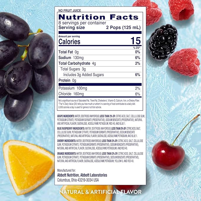 Pedialyte Electrolyte Solution Freezer Pops, Hydration Variety Pack— Grape - Image 5