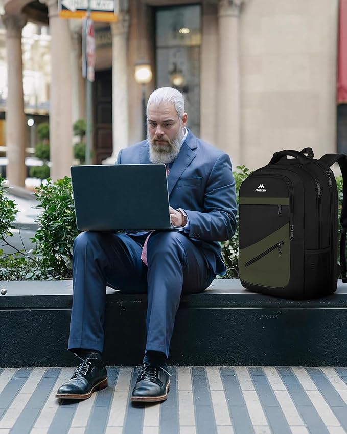 MATEIN 17 Inch Laptop Backpack for Work, Airline Approved Carry On Travel - Image 9