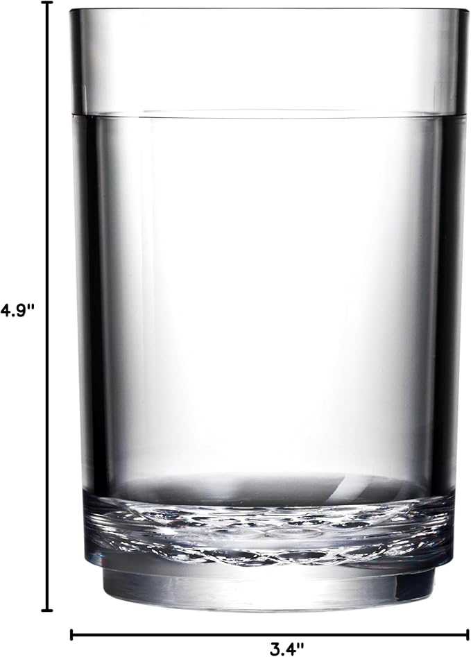 Drinique Unbreakable 16 Oz Drinking Glasses, Drinking Cups, Dishwasher Safe - Image 8