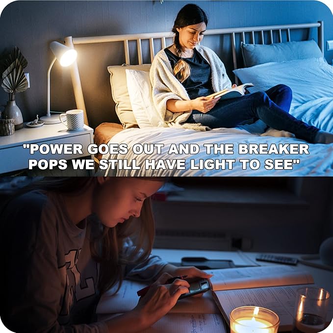 Neporal A19 Rechargeable Light Bulbs, Socket Rechargeable Emergency Light Bulb - Image 2