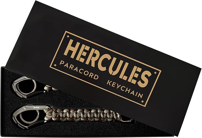HERCULES Paracord Keychain Set – 2 Pack Lanyard Rope by HERCULES