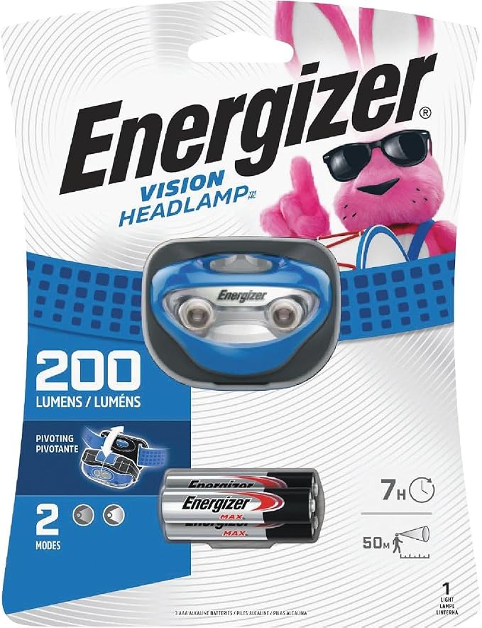Energizer LED Headlamp Flashlight, Super Bright, Compact Sport Head Lamp by Energizer