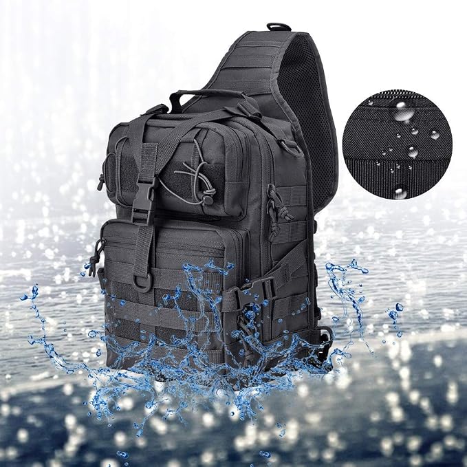 hopopower Tactical Sling Bag, Sport Bag Military Rover Shoulder Backpack EDC - Image 5