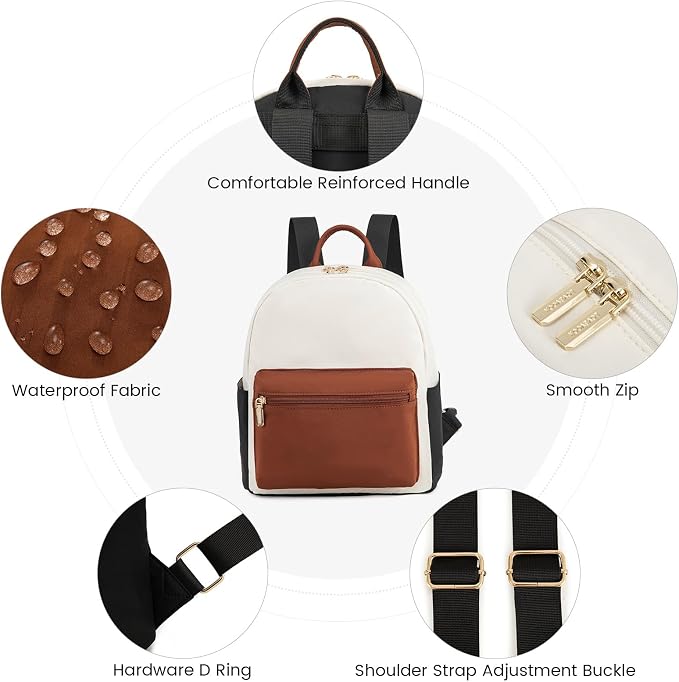 LOVEVOOK Mini Backpack for Women Light Weight Small Waterproof Backpack Purses - Image 6