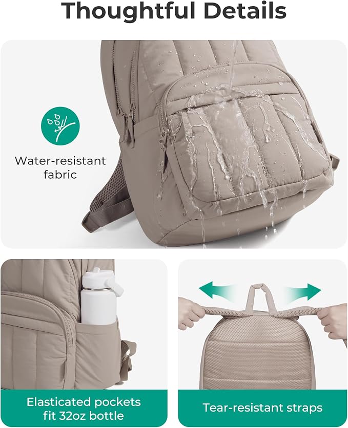 BAGSMART Womens Backpack Travel Laptop Backpack - Image 7