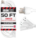 Iron Forge Cable 50ft White Outdoor Extension Cord by IronForgeCable