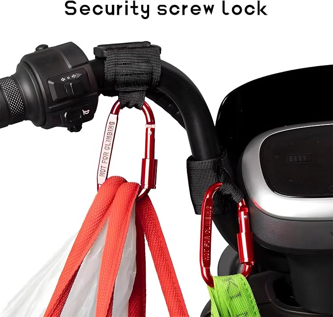 2 PCS UTV Hook for Hanging Headsets, Aluminum Alloy Stroller Carabiner Clips - Image 4