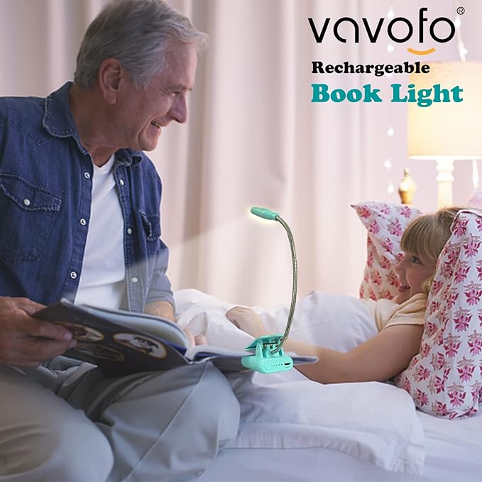 VAVOFO Clip On Book Light for Bed Kids, 7 LED Reading Light - Image 6