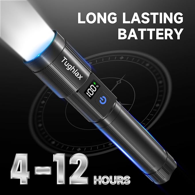 4Pack Rechargeable Flashlights High Lumens 10000LM, Super Bright Flashlight - Image 6