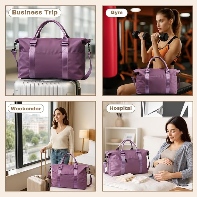Weekender Duffel Bags for Women, Overnight Bags for Women - Image 7