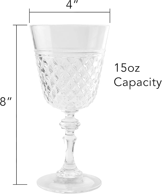 PG Plastic Wine Glasses 15oz - Image 7
