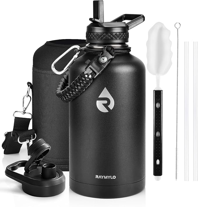 RAYMYLO Insulated Water Bottle 64 oz, Triple Wall Vacuum Stainless Steel by RAYMYLO