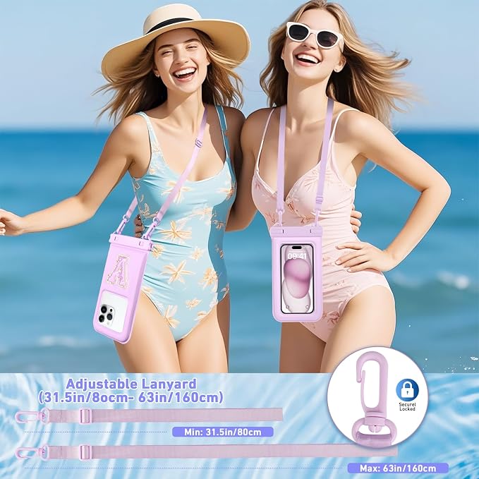 Waterproof Phone Pouch Floating, Fashion Letters Cell Phone Dry Bag - Image 7