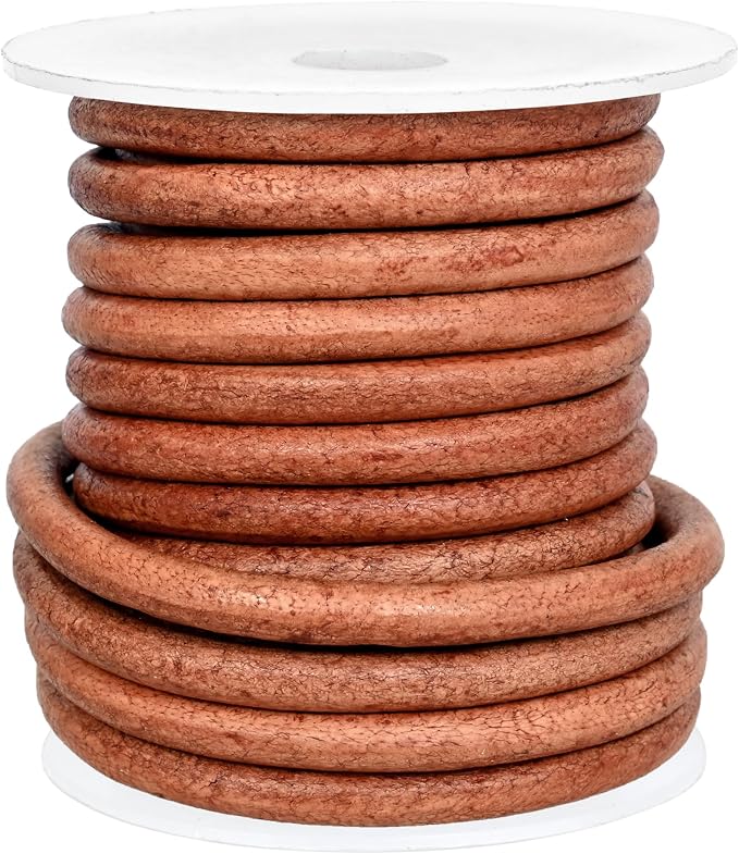 GENIQUE Real/Genuine Round Leather String Cord - Image 3