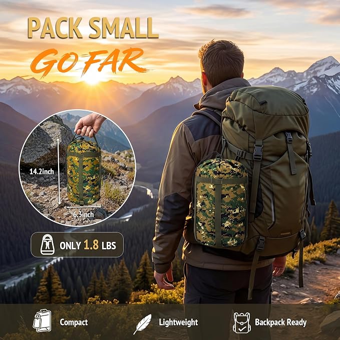 Insulated Camping Blanket | Military Poncho Liner - Image 3