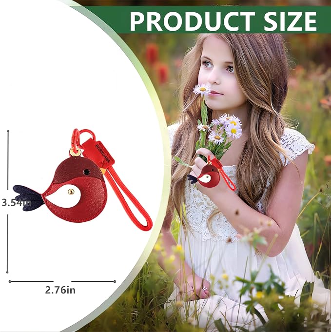 Leather Keychain Holder Case Compatible - Image 2