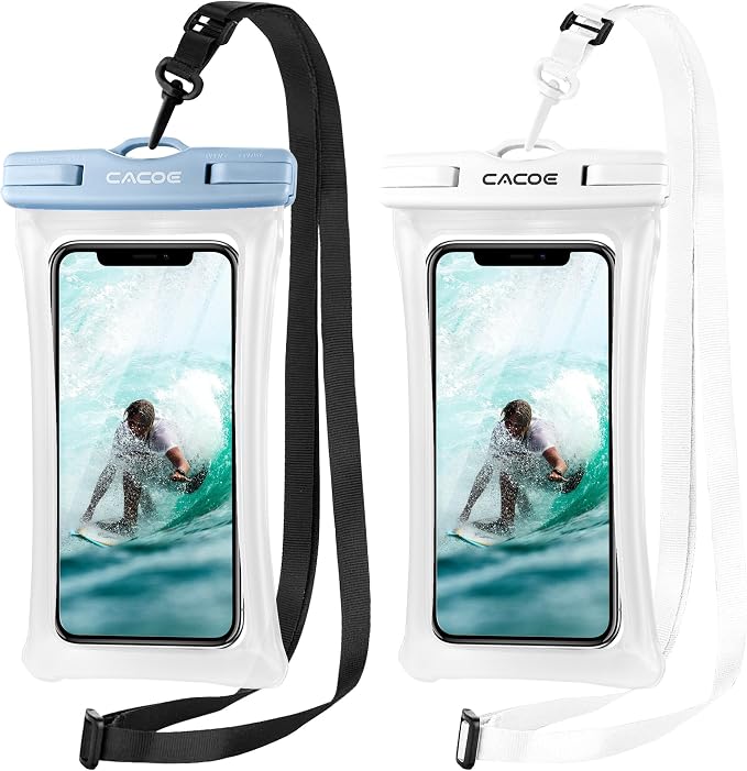 CACOE Floating Universal Waterproof Phone case 2 Pcs-Up to 7.0", Waterproof by CACOE