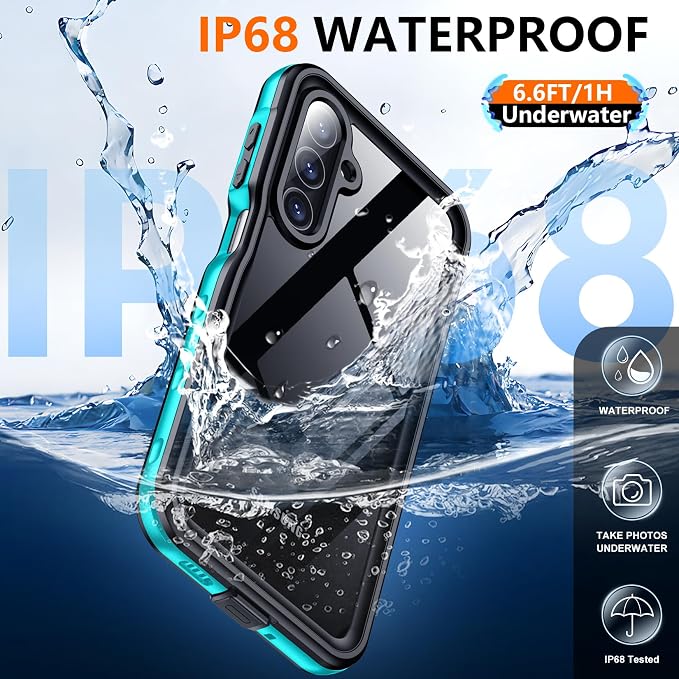 SPIDERCASE for Samsung Galaxy A16 5G Case Waterproof, Built-in Screen & Camera - Image 2
