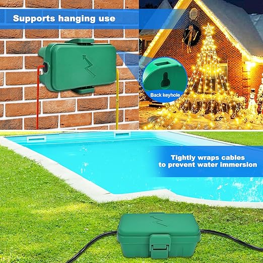 Hrensaw Small Weatherproof Electrical Connection Box, Outdoor Electrical Box - Image 5