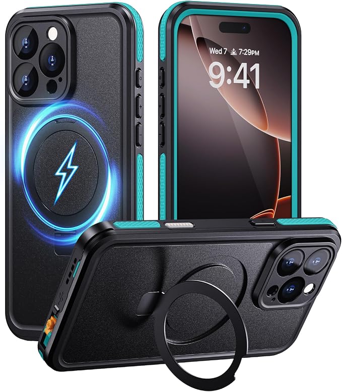 Lanhiem Magnetic for iPhone 16 Pro Max Waterproof Case, Dustproof Case Built-in by LanhiemHome