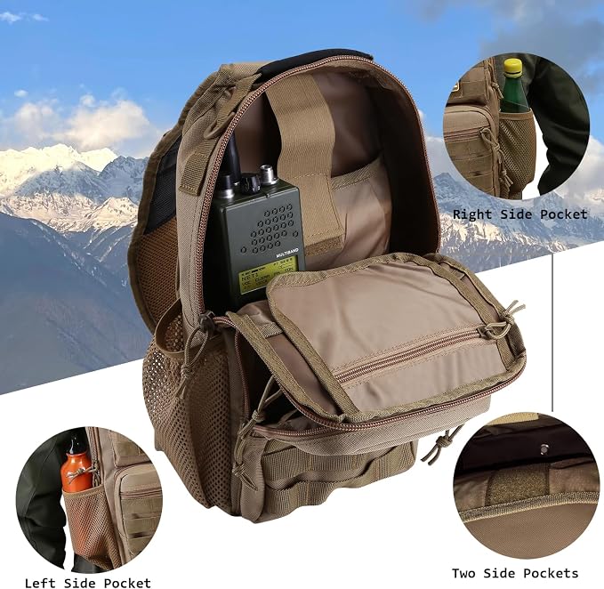 Rover Sling Pack Tactical Shoulder Sling Bag Backpack - Image 5