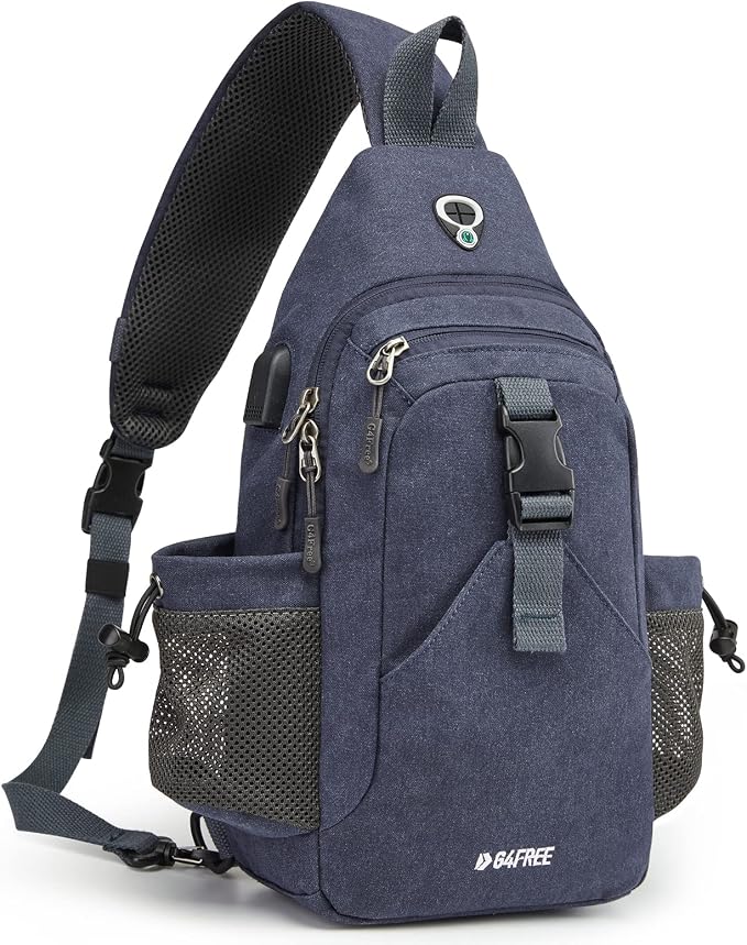 G4Free Canvas Sling Bag Crossbody Backpack by G4Free