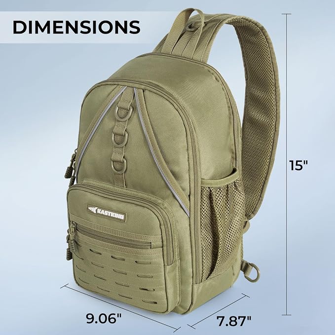 KastKing Karryall Sling Tackle Bag–Fishing Sling Pack, Fishing Backpack - Image 7