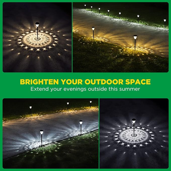 URAGO Super Bright Solar Lights Outdoor Waterproof-10 Pack, Dusk to Dawn Up to - Image 3
