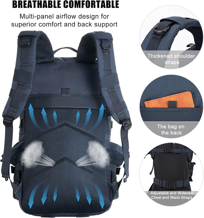 Military Tactical Backpack 50L Large Day Backpack - Image 4