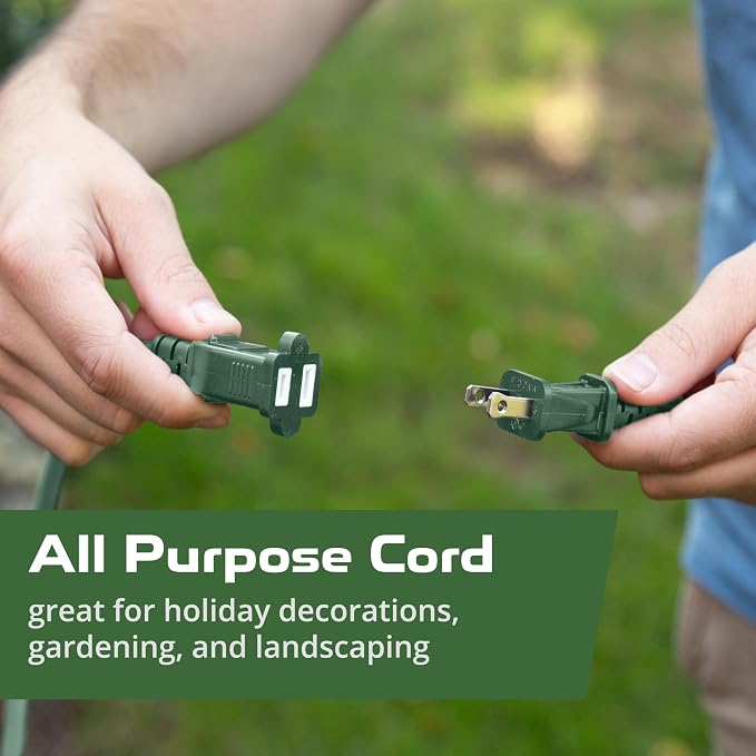Iron Forge Cable Weatherproof Outdoor Extension Cord 25 ft, 13 Amp Green - Image 4