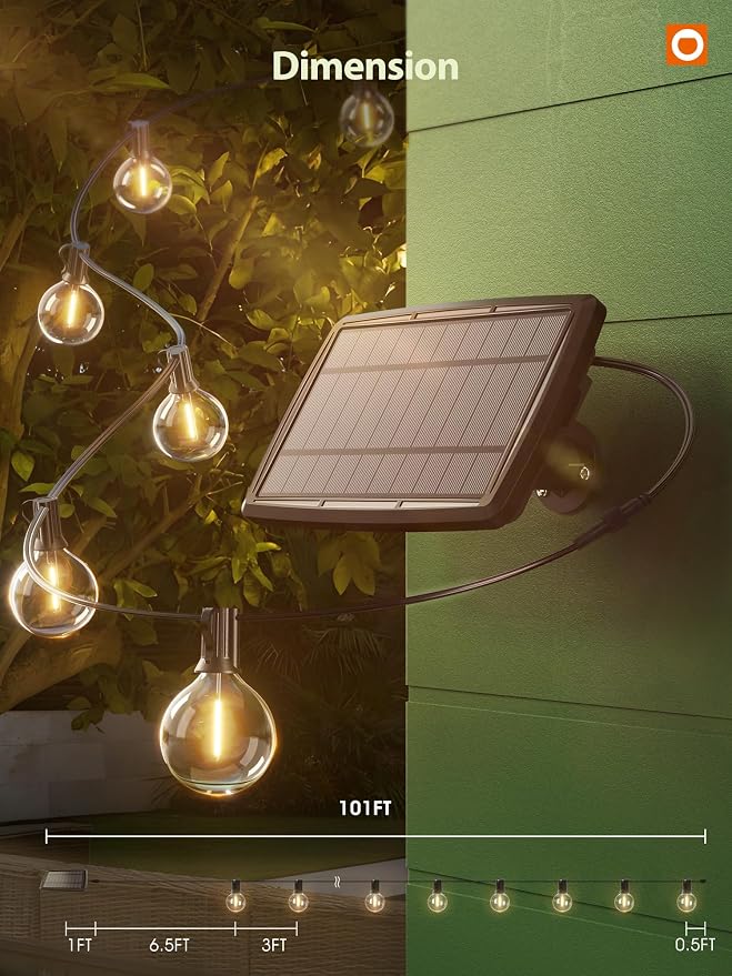 addlon 100FT Solar String Lights - Image 6