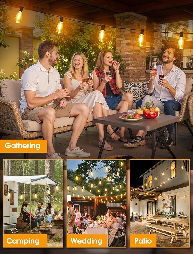 Larkvue 25FT Outdoor String Lights, Patio Lights - Image 6