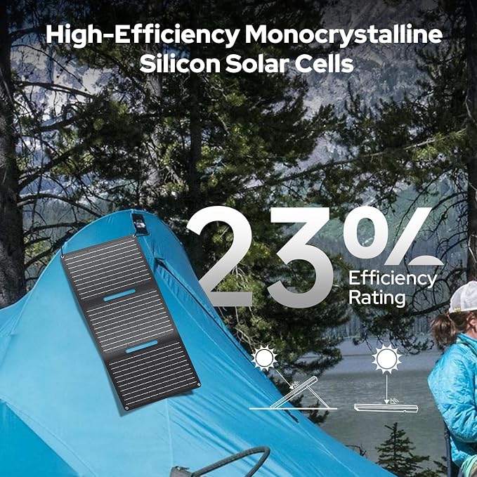 ENOFLO 30W Solar Panel Charger YT30 Foldable Solar Panel IP65 Waterproof Solar - Image 4