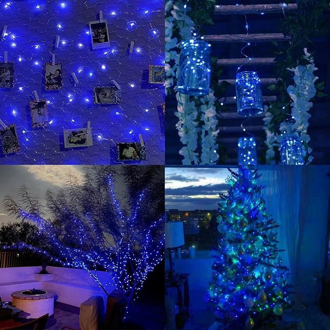 66Ft 200LED Fairy Lights Plug in, Waterproof String Lights Outdoor & Indoor 8 - Image 3