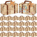 12Pcs Large Suitcase Party Favor Boxes Travel The Map Paper Treat Box by Yiaoyinnz