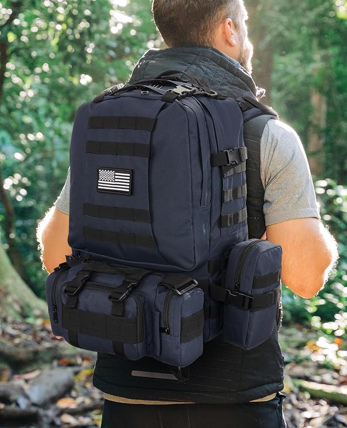 CVLIFE Tactical Backpack Military Army Rucksack 60L Large Assault Pack - Image 7