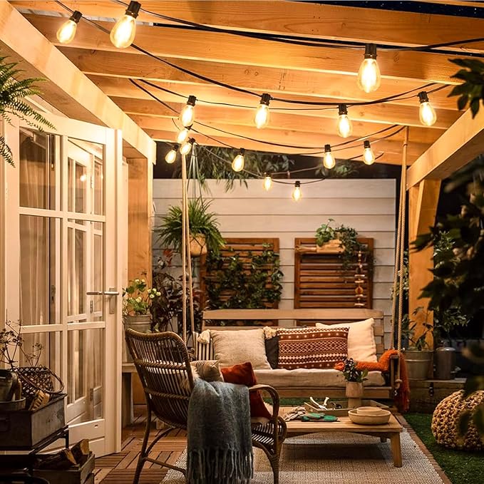 Larkvue 192FT LED Outdoor String Lights, Patio Lights - Image 5