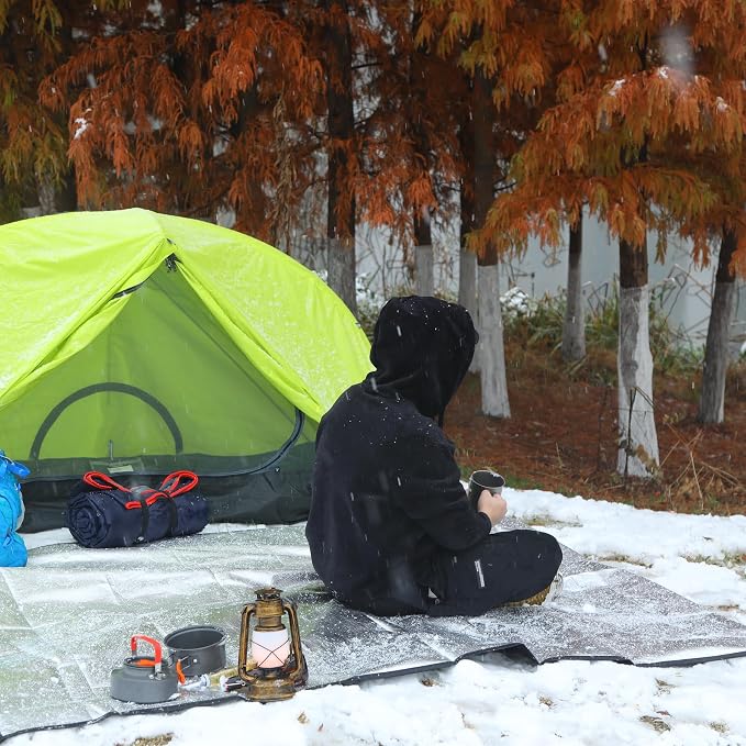 RedSwing 4 Pack Emergency Blankets, Waterproof Survival Thermal Tarp - Image 9