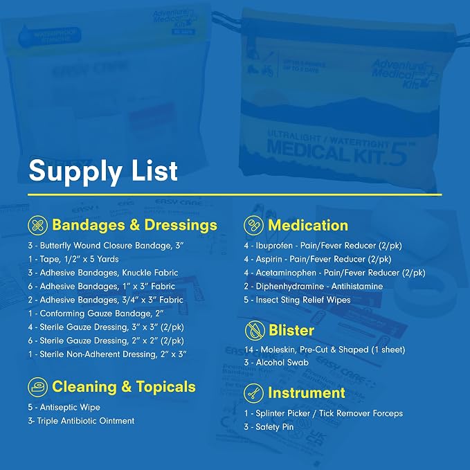 Adventure Medical Kit Ultralight/Watertight Medical Kit .5 - Image 5