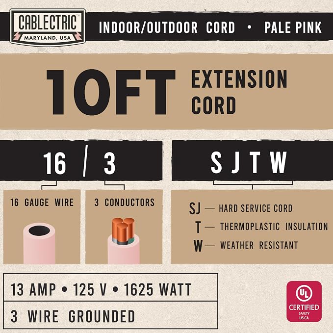 Outdoor Extension Cord 10 ft - Image 2