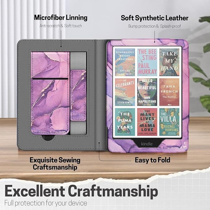 TNP Stand Case with Strap for Kindle Paperwhite 12th Gen 2024 / Kindle - Image 6