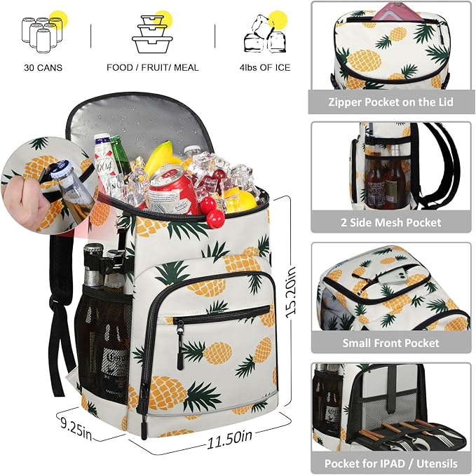 Cooler Backpack Insulated Leakproof Waterproof Backpack Cooler Bag 30/45 Cans - Image 2