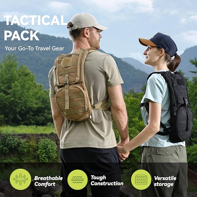 MARCHWAY Tactical Molle Hydration Pack Backpack - Image 2