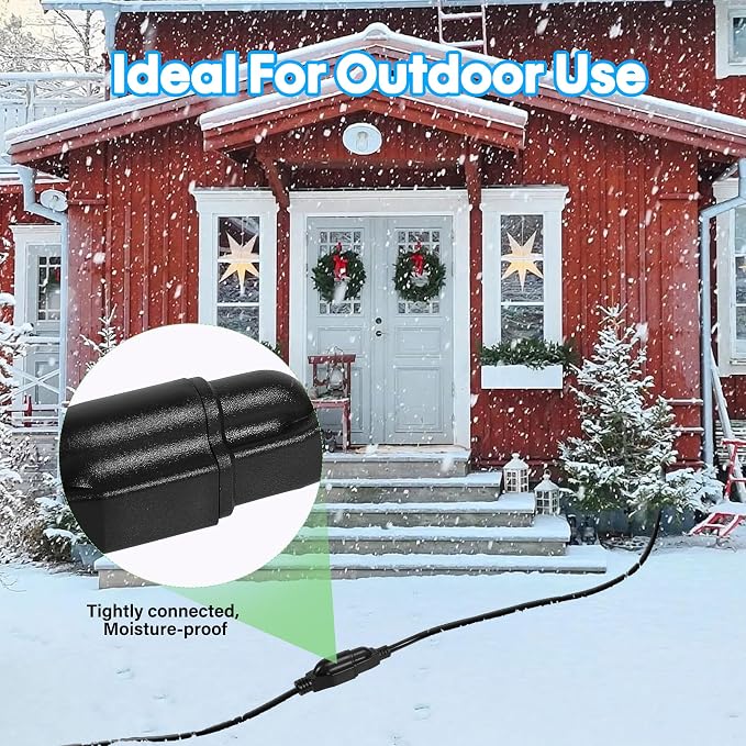 Adoreen Outdoor Power Extension Cord 50 Ft/2 Pack, 3 Prong 16 AWG Grounded Wire - Image 5