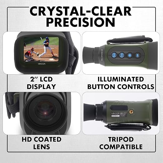 Minolta 6x25 Digital Night Vision Monocular w/Built-in 4K HD Video Camera - Image 7